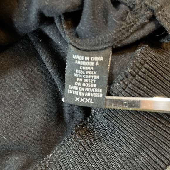 Vtg Marithe Francois Girbaud Jacket Hoodie Black Graffiti XXXL Spellout - Picture 4 of 12